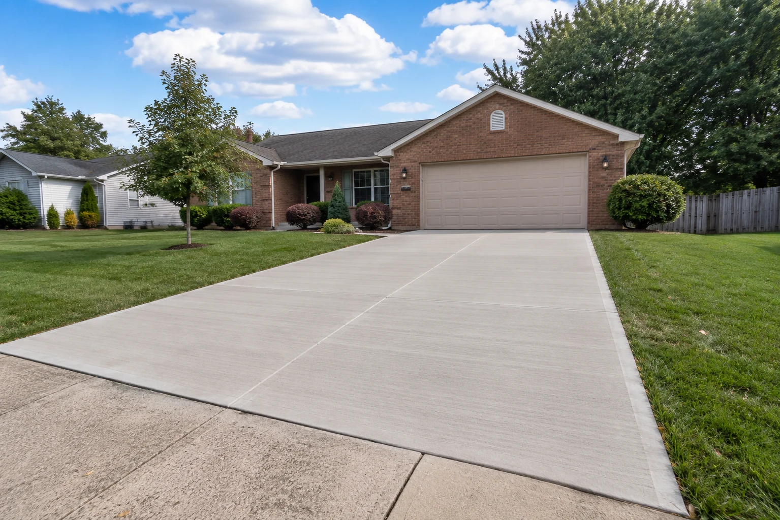 Concrete driveway installation Newark Ohio