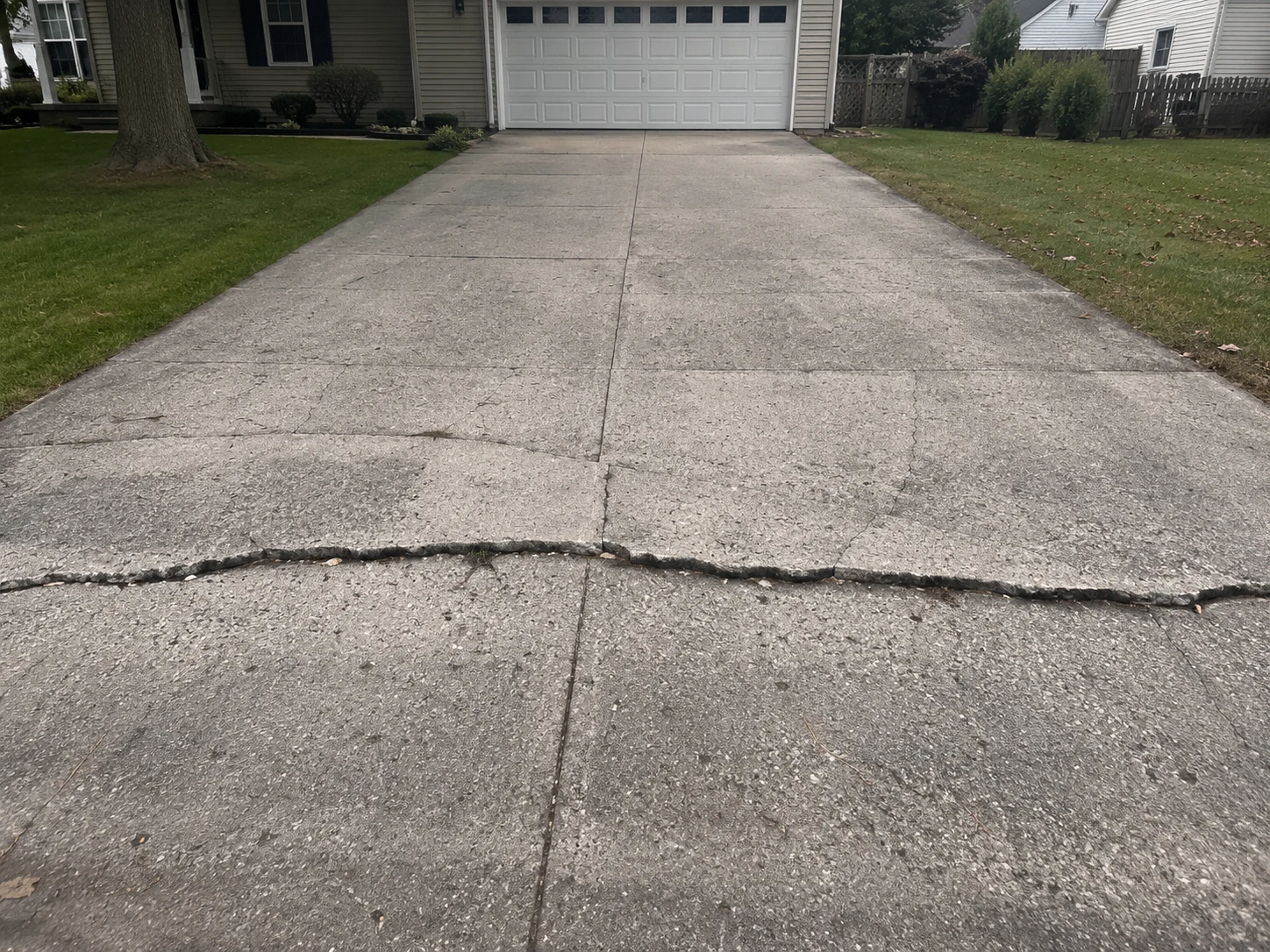 Concrete driveway repair and resurfacing Ohio